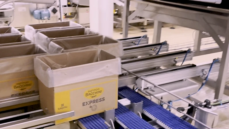 Packaging dough products bag in box