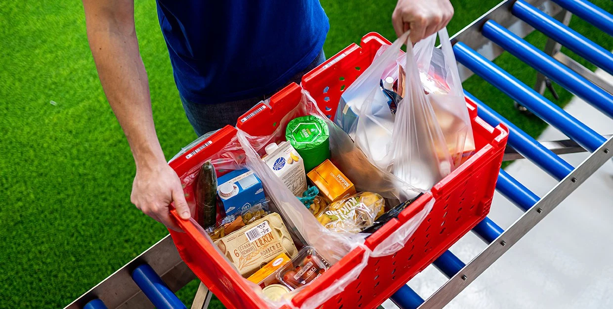 Grocery - E-commerce - bag in crate - Niverplast