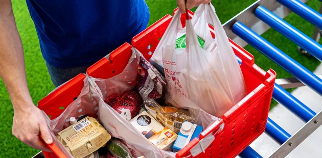 Grocery - E-commerce - bag in crate - Niverplast