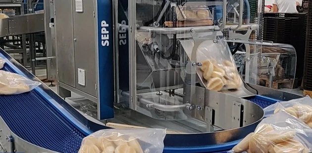 Vertical form filling sealing bread packaging